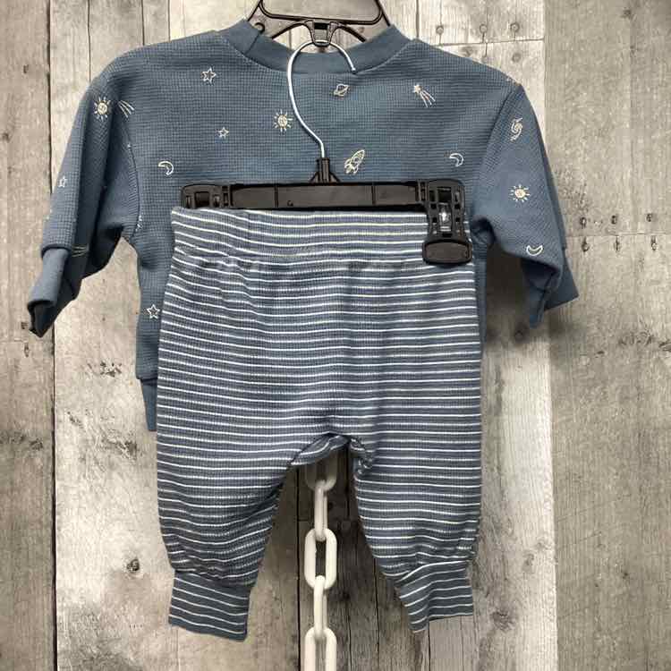 Size 0-3 Months Blue Print Child of Mine Shirt/Pants