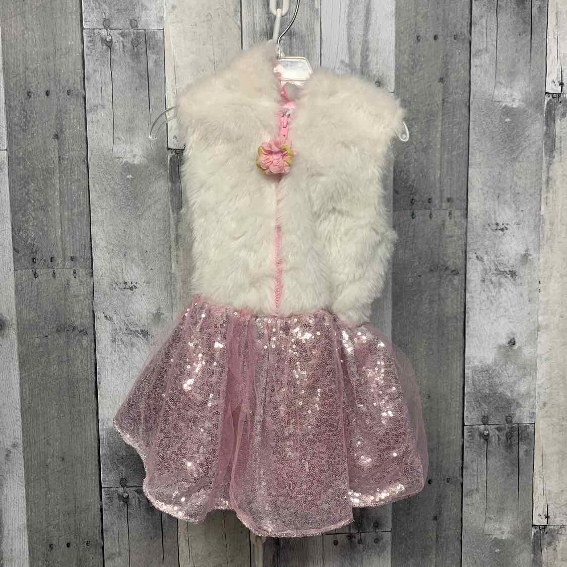 Size 3T White/Pink B Brand Dress