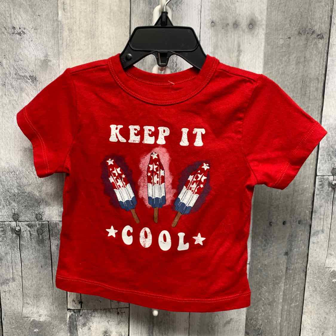 Size 12 Months Red Graphic Mid Brand T Shirt