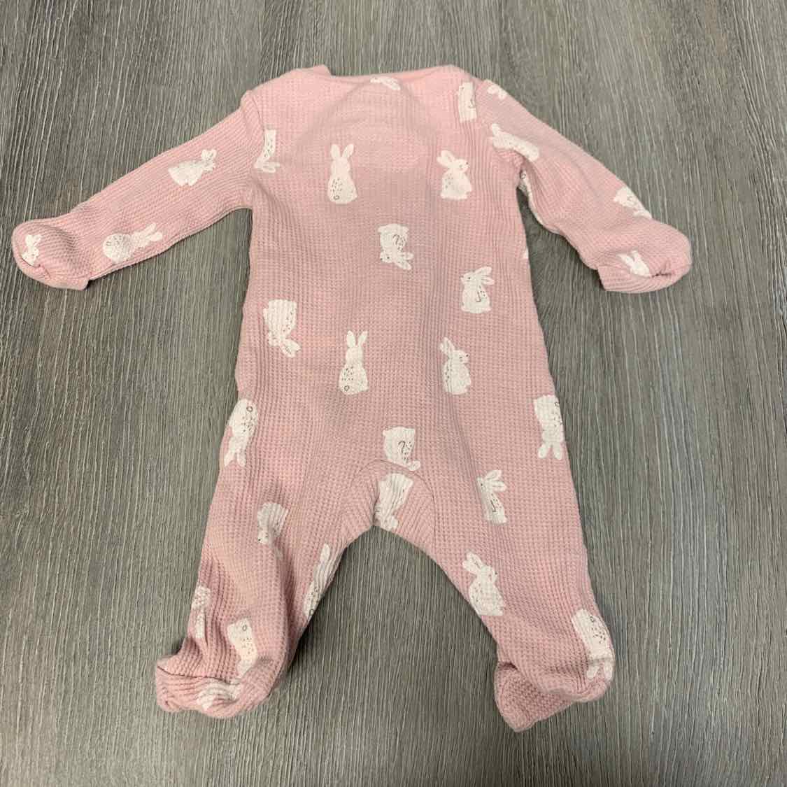 Size Preemie Pink/White Carter's Footy PJs