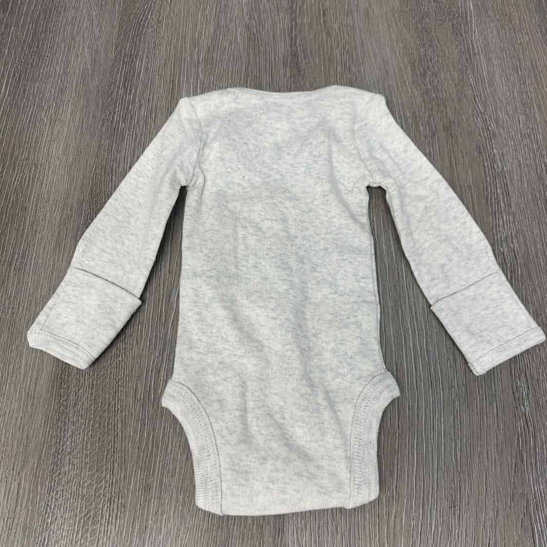 Size Preemie Gray Just One You Bodysuit