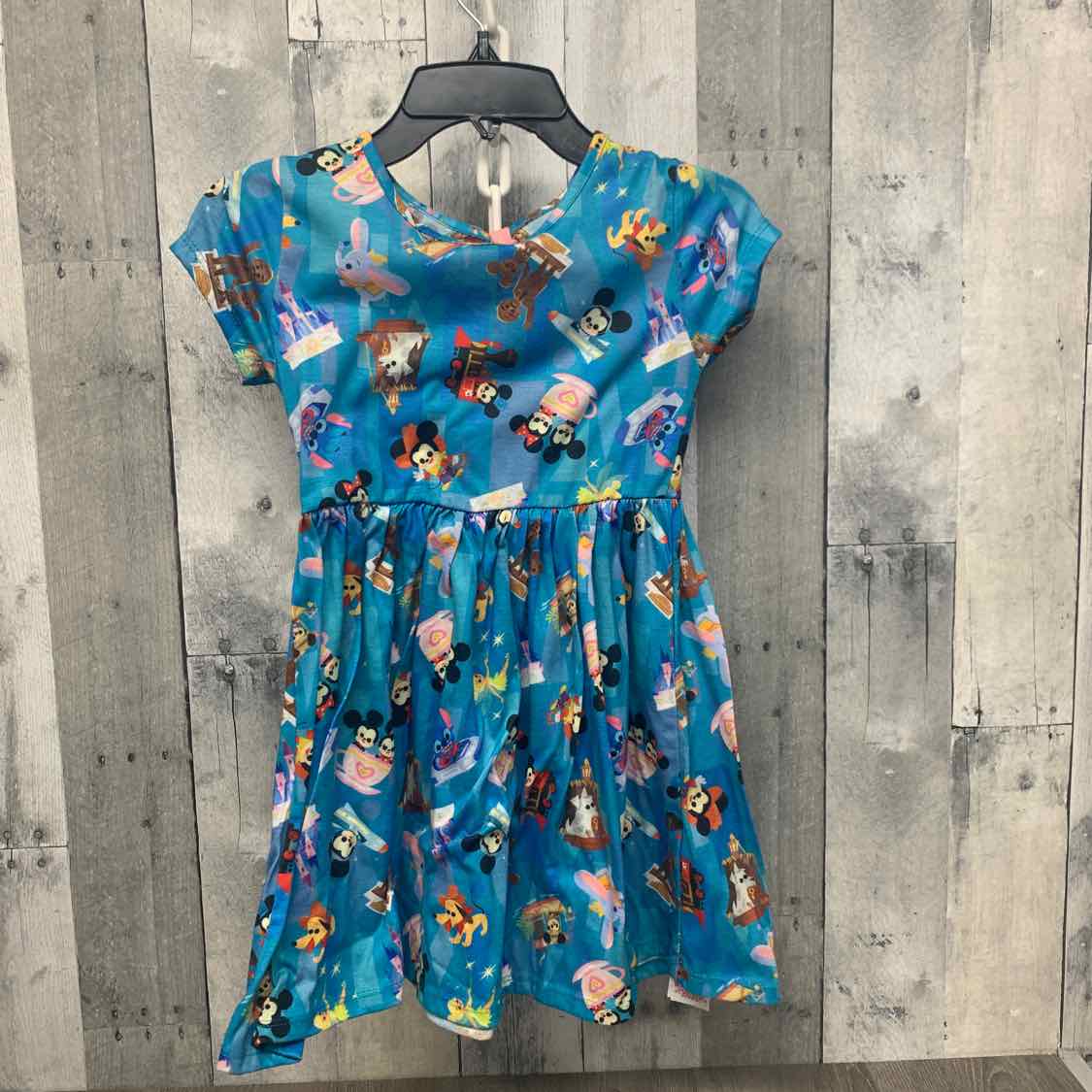 Size Small Blue Print Disney Dress - Knit