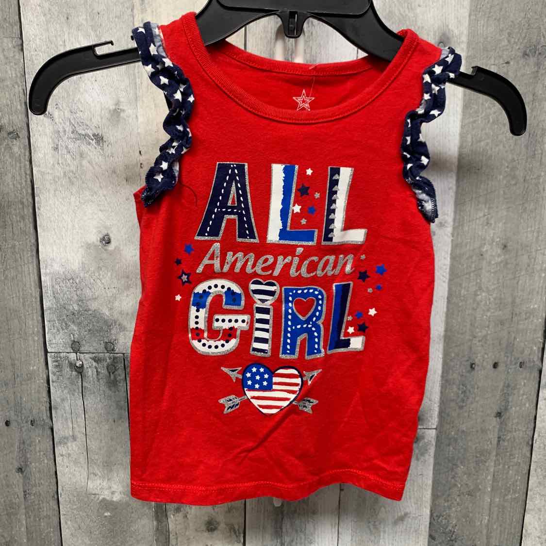 Size 4T Red/White/Blue Holiday Brands Tank Top