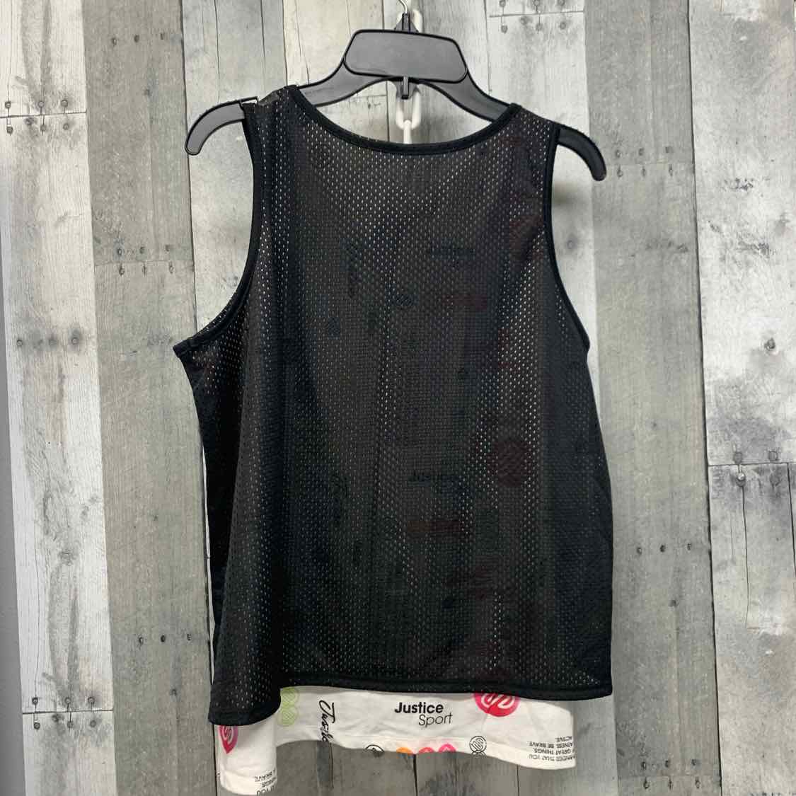 Size 16/18 Black Justice Tank Top