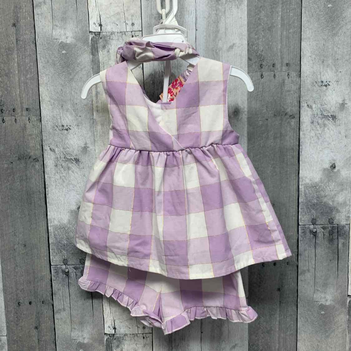 Size 3T Purple/White Btween Shirt/Shorts