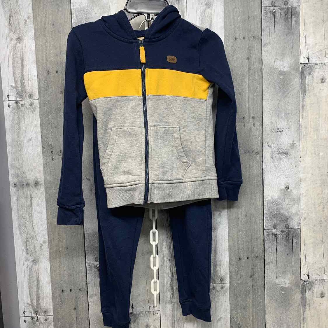 Size 6 Navy/Yellow Lee Jacket/Pants
