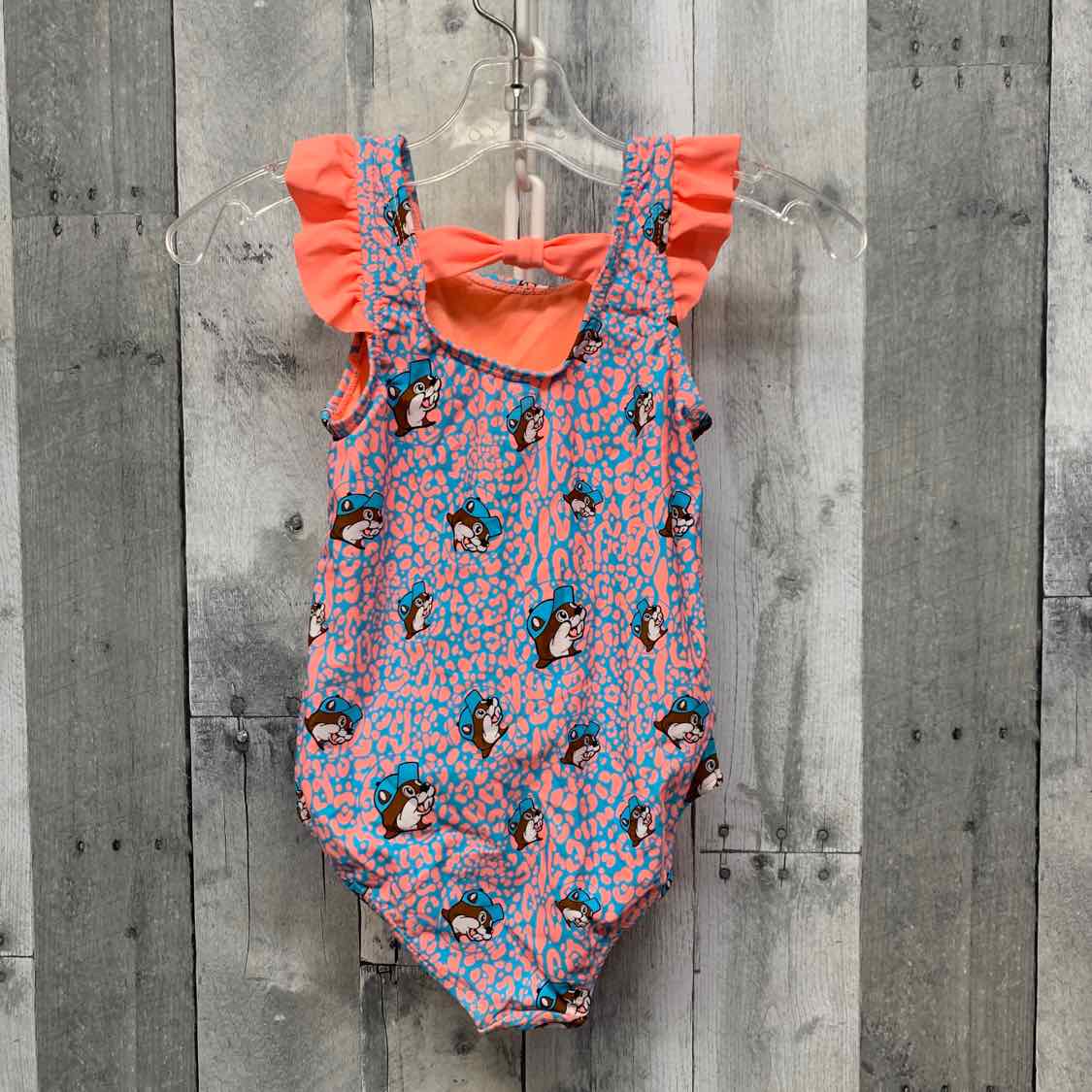 Size 5T Pink/Blue B Brand Swim Suit - 1pc - OodlesCB