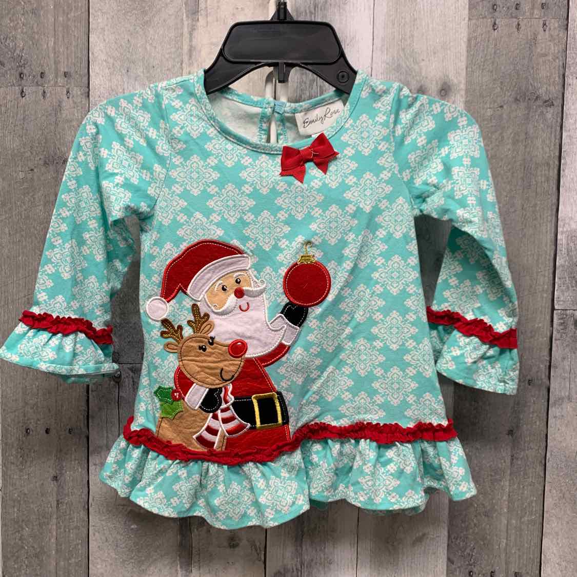 Size 4 Blue/White Emily Rose Long Sleeve Shirt