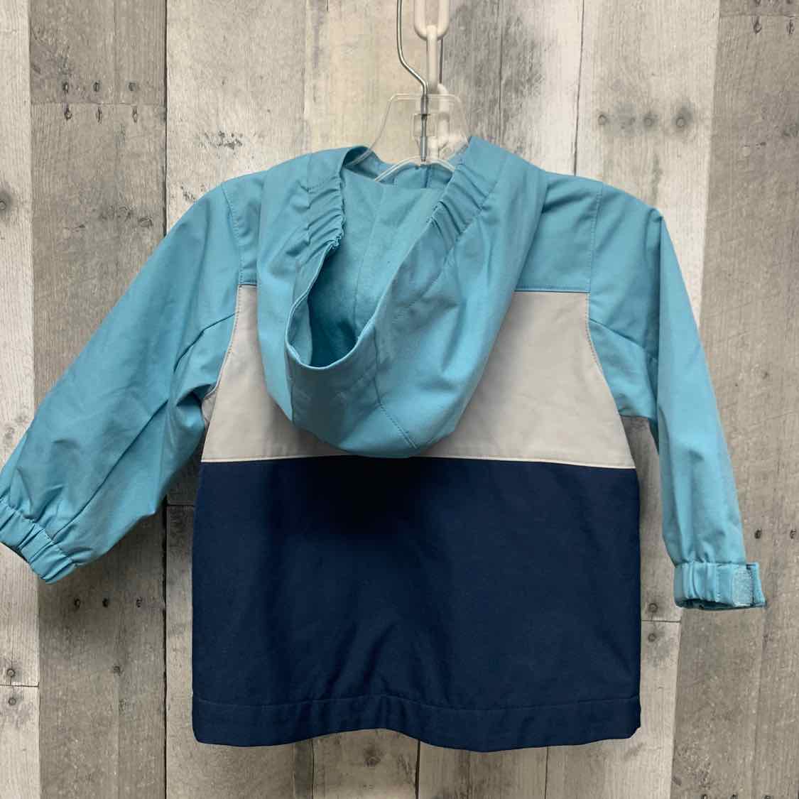 Size 12 Months Blue/Gray Swiss Tech Light Jacket - OodlesCB
