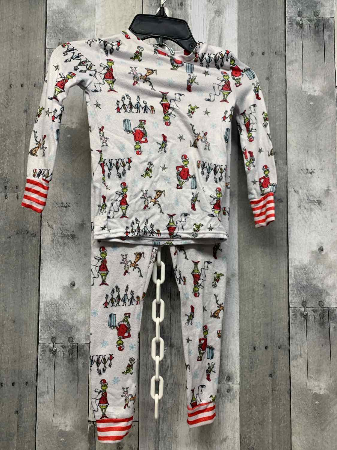 Size 4T White/Red Dr Seuss 2pc PJs
