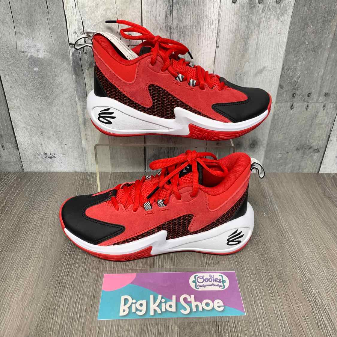 Size 4 Red/White Sport Brand Sneakers