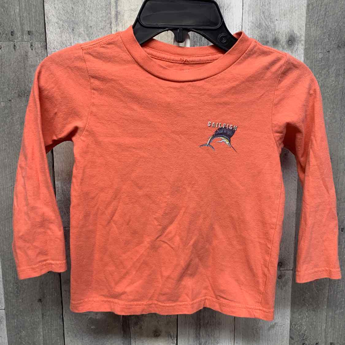 Size 4T Pink Graphic J Khaki Long Sleeve Shirt