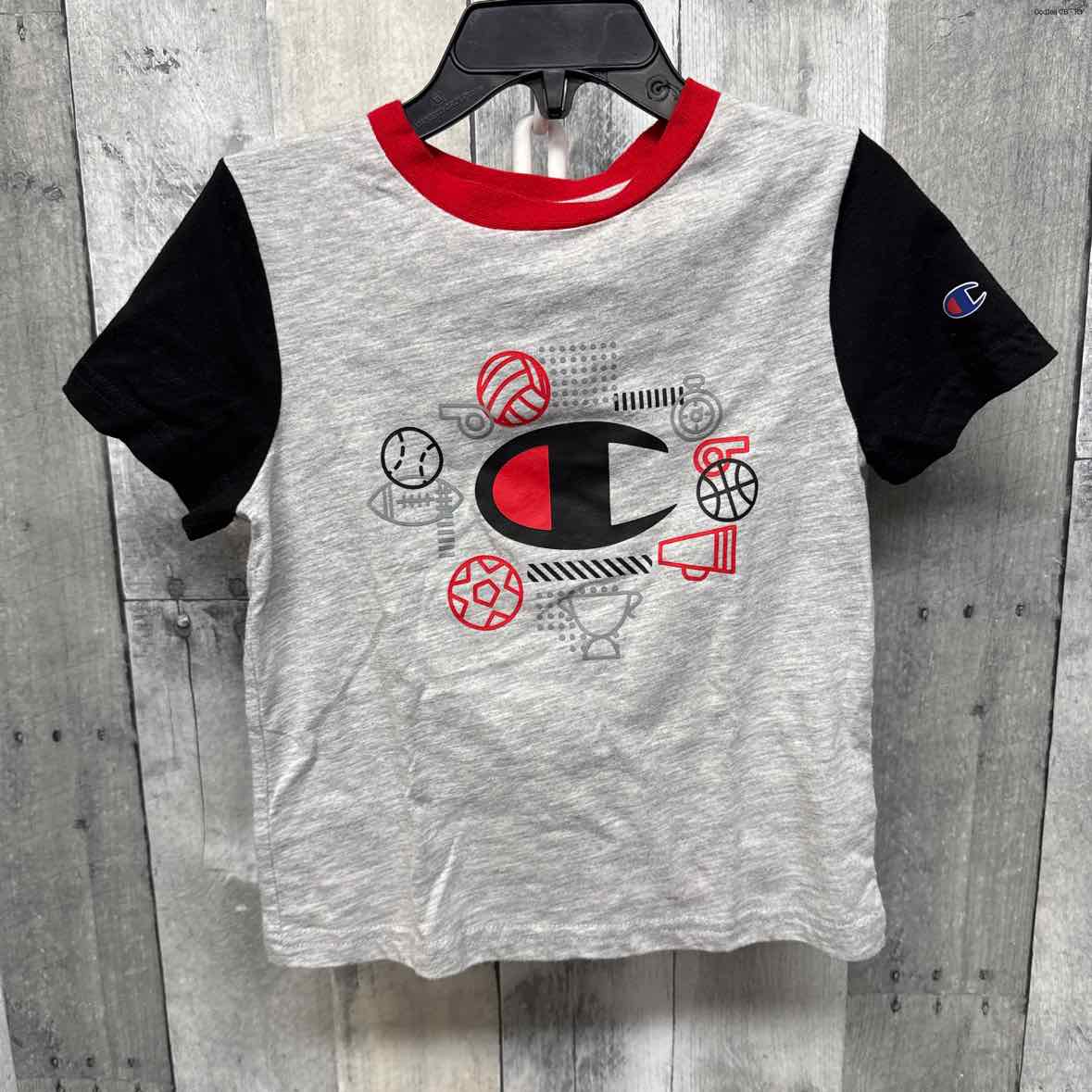 Size 3T Gray Graphic Champion T Shirt - OodlesCB