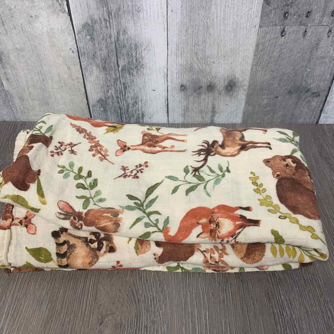 Name Brand Tan Print Forest Blanket