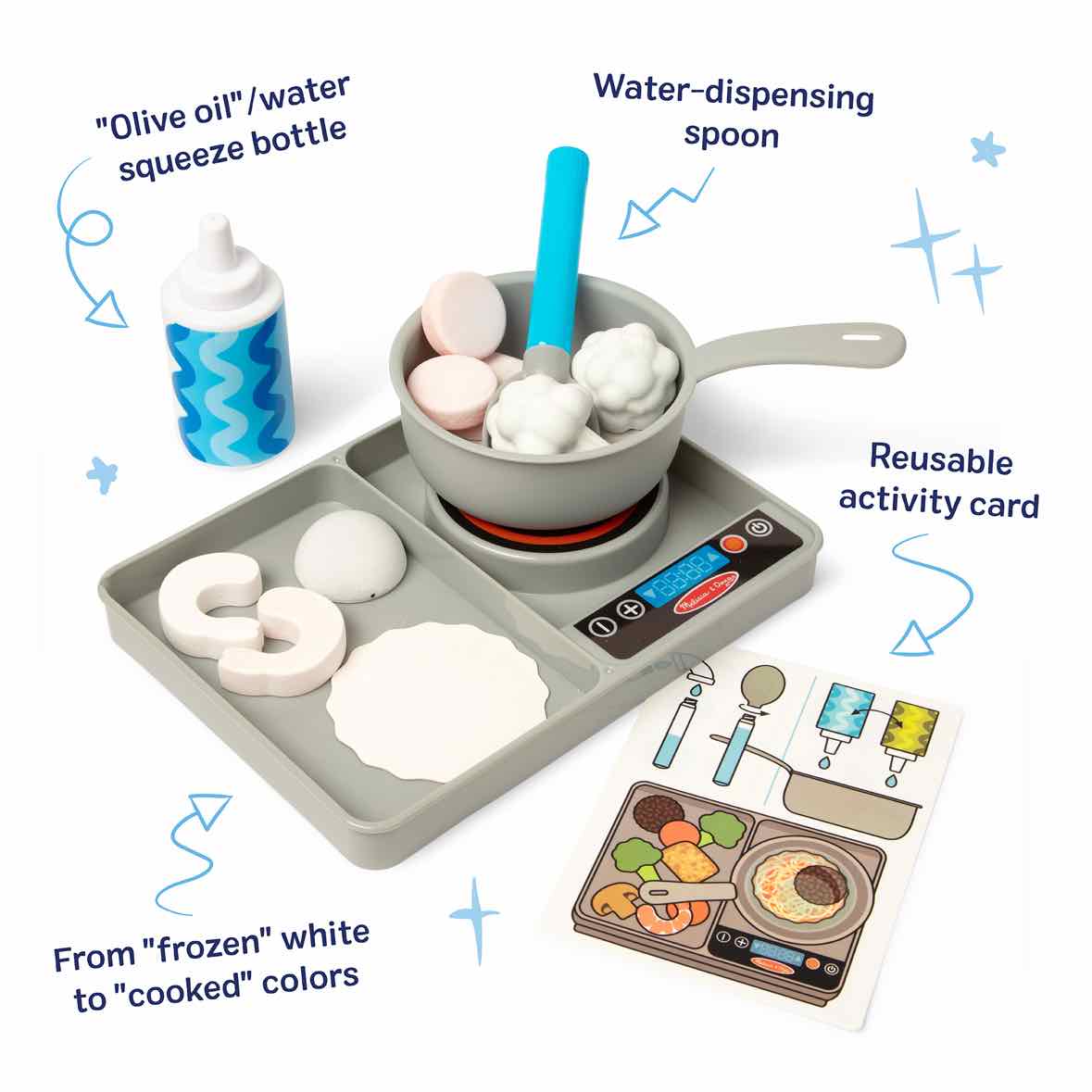 Melissa & Doug Simmer & Stir Stove Top Play Set