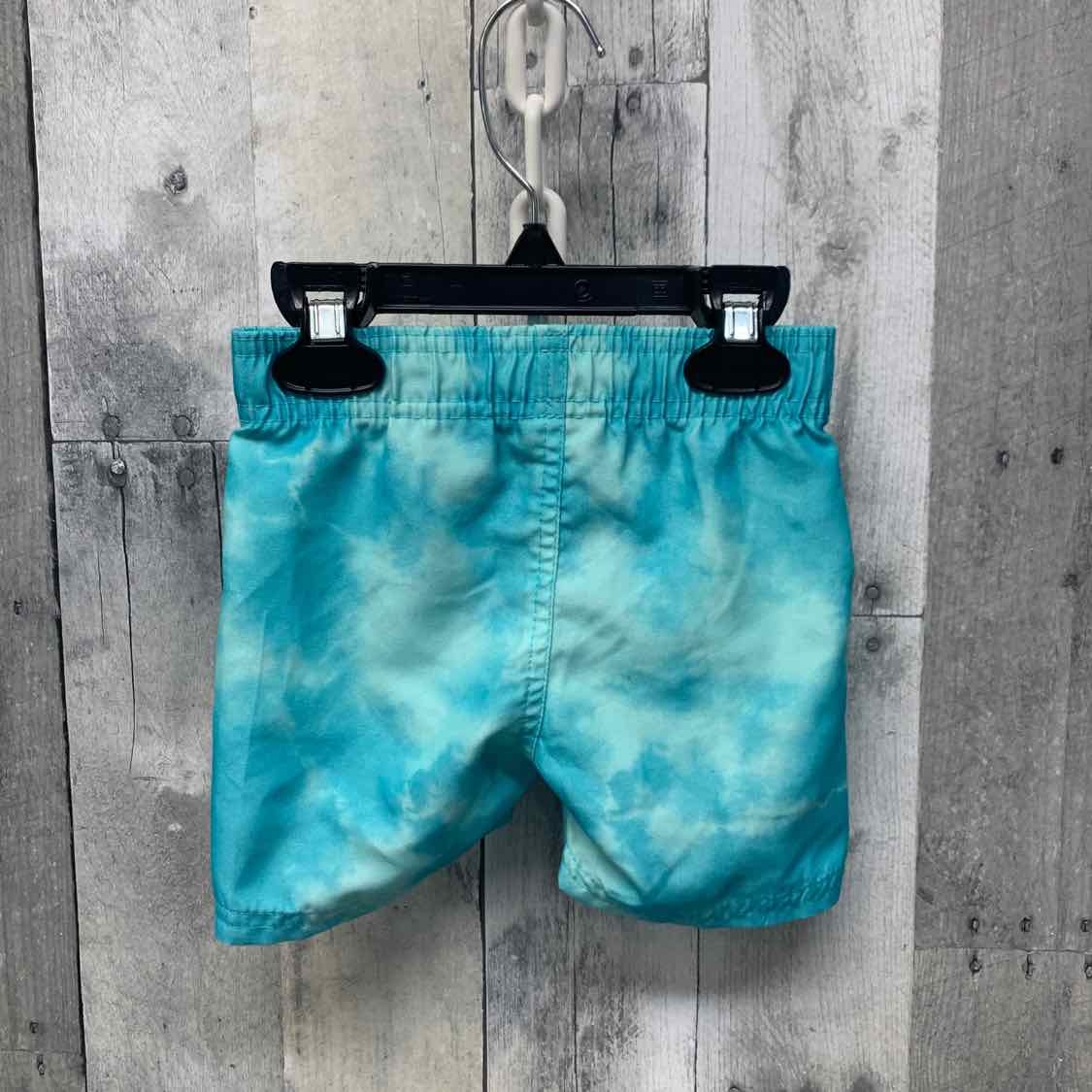 Size 12 Months Blue Print Hurley Swim Trunks - OodlesCB