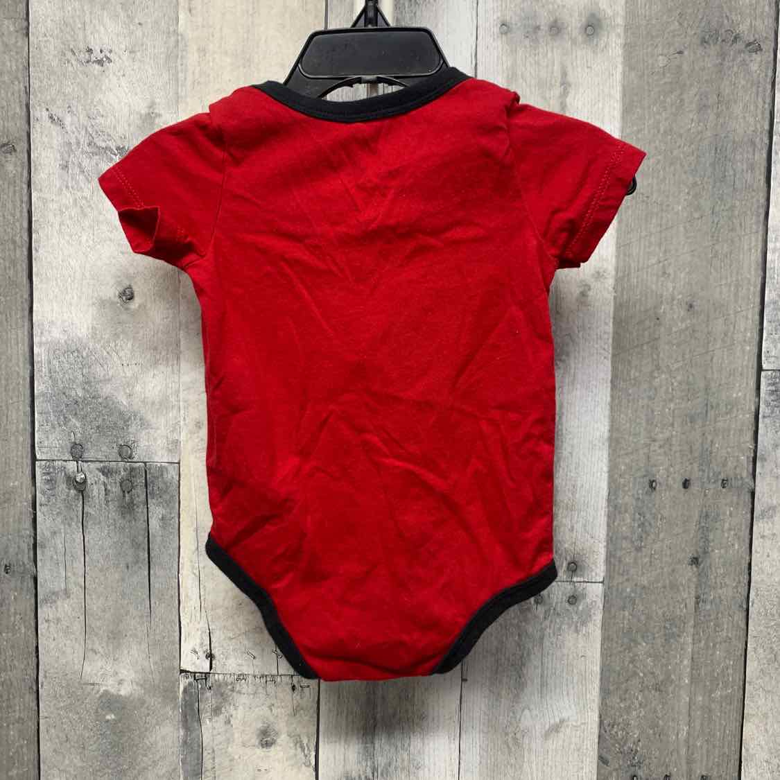 Size 6-9 Months Red Sport Brand Bodysuit - OodlesCB