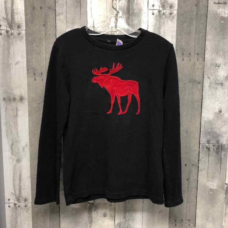 Size 9/10 Black/Red Abercrombie Long Sleeve Shirt