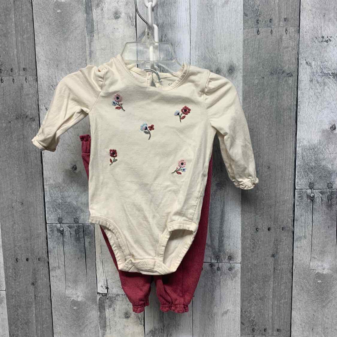 Size 6 Months Pink Carter's Shirt/Pants