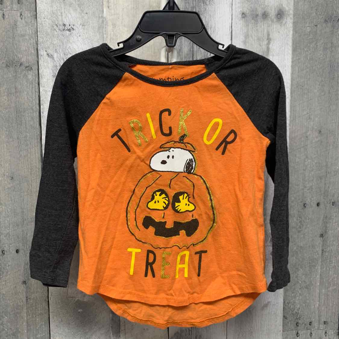 Size 2T Orange/Gray Jumping Beans Long Sleeve Shirt