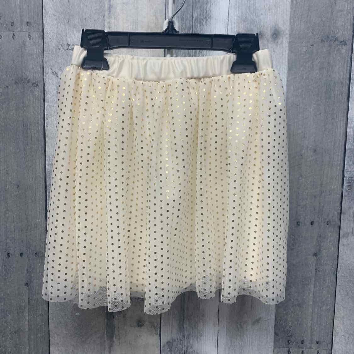 Size 6/6X Ivory/Gold Holiday Brands Skirt