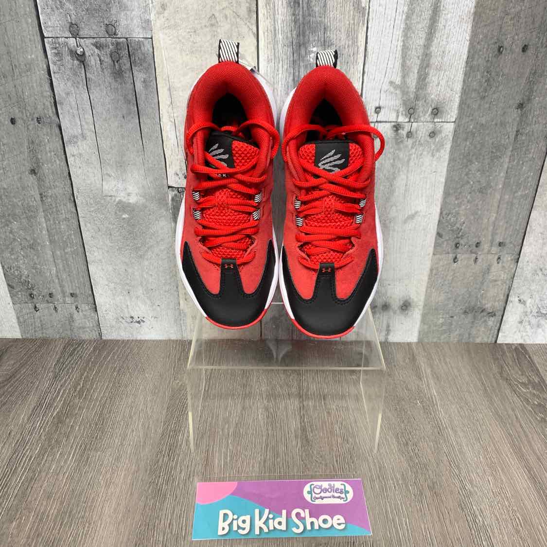 Size 4 Red/White Sport Brand Sneakers