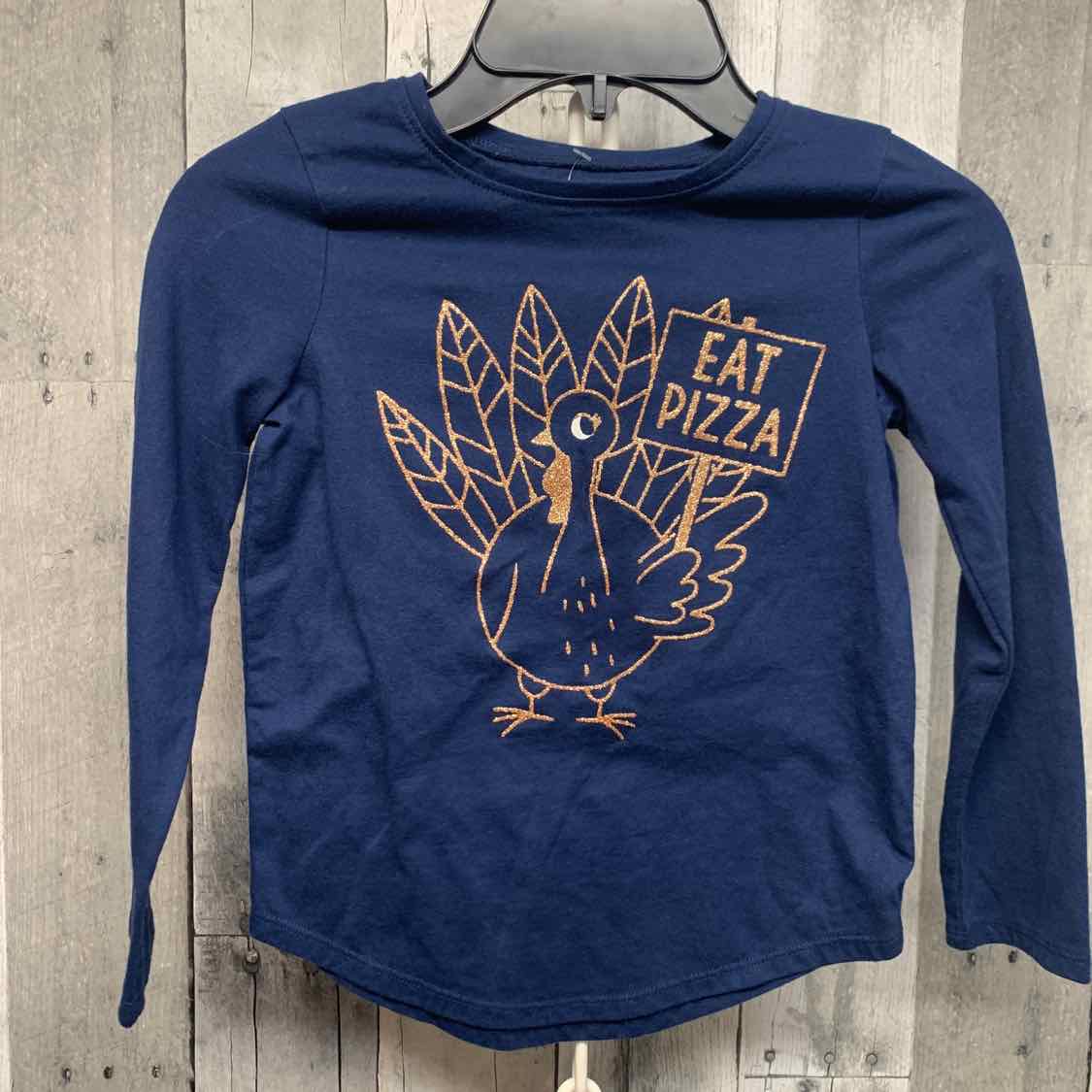 Size 6 Navy/Gold Jumping Beans Long Sleeve Shirt