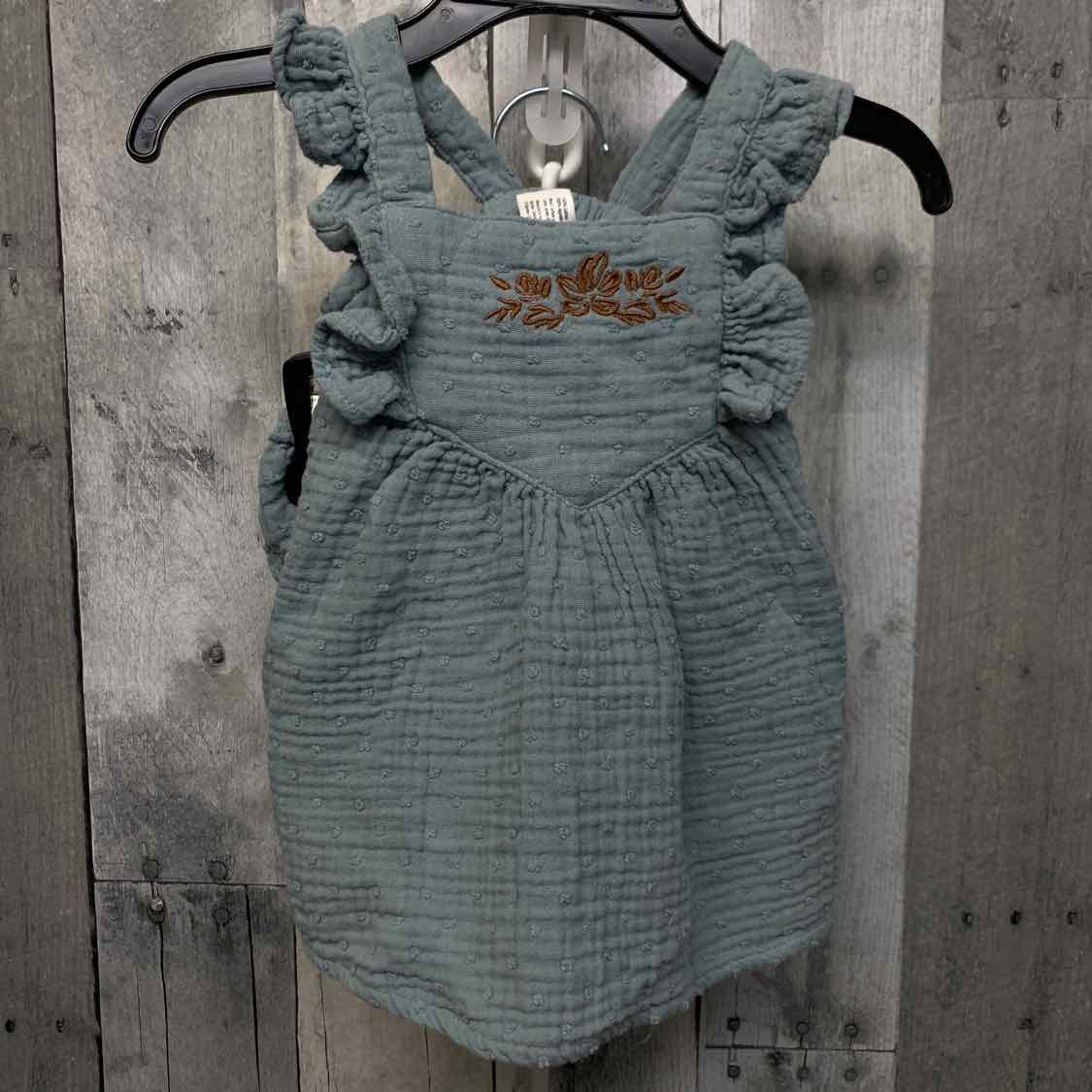 Size 0-3 Months Teal Modern Moments by Gerber 2pc Dress