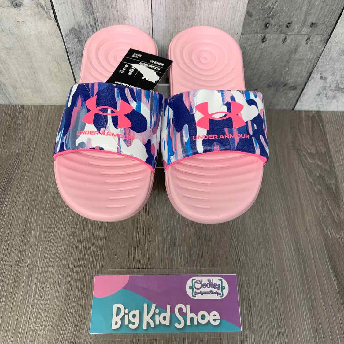Size 1 Pink/Navy Sport Brand Sandals