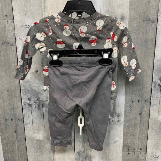Size 3-6 Months Gray Print Old Navy Shirt/Pants