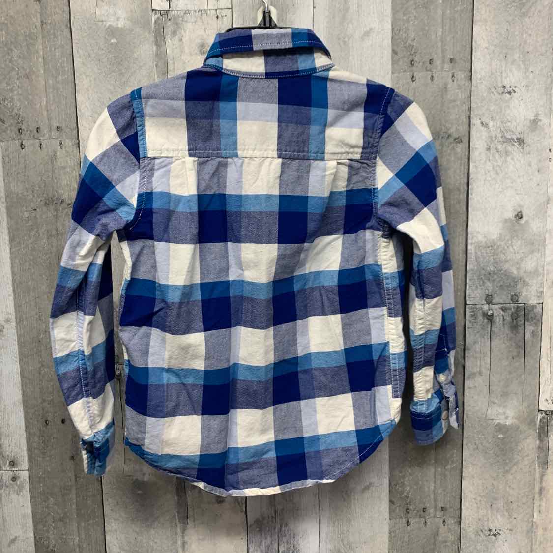 Size 5/6 Blue/White Children's Place LS Button Up
