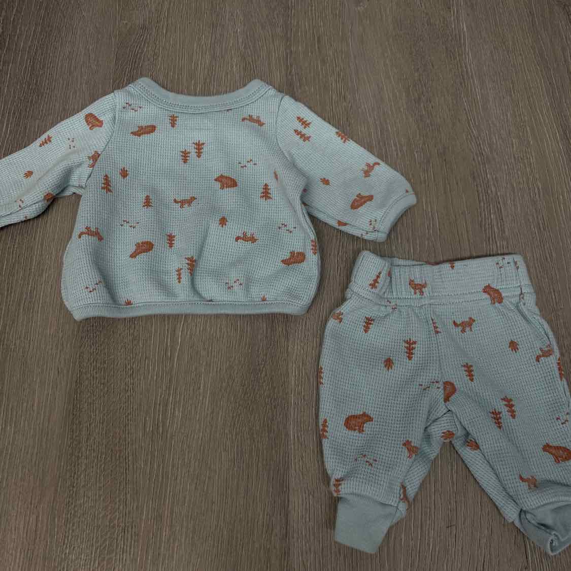 Size Preemie Blue Print Child of Mine Shirt/Pants