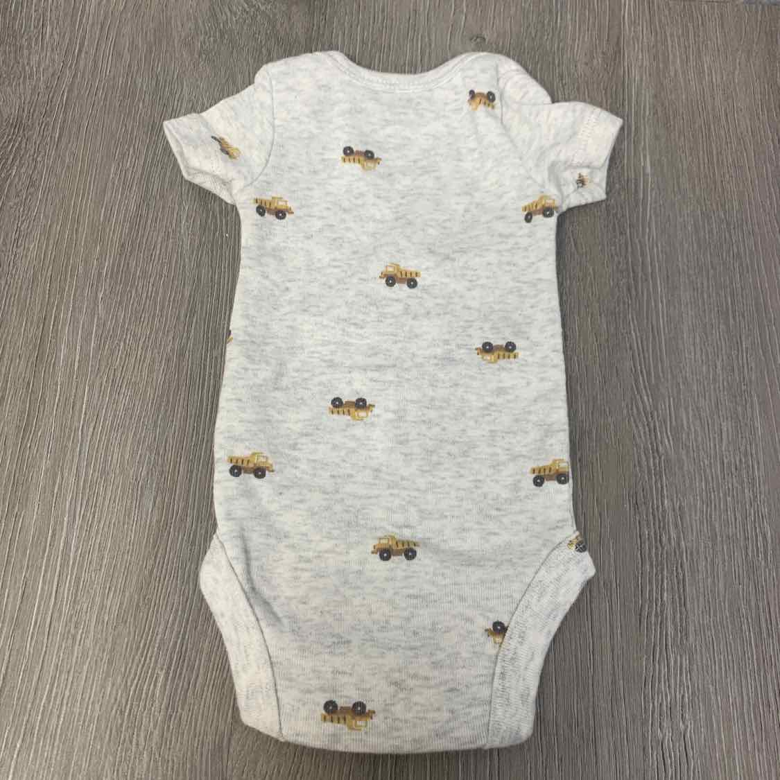 Size Preemie Gray Print Carter's Bodysuit