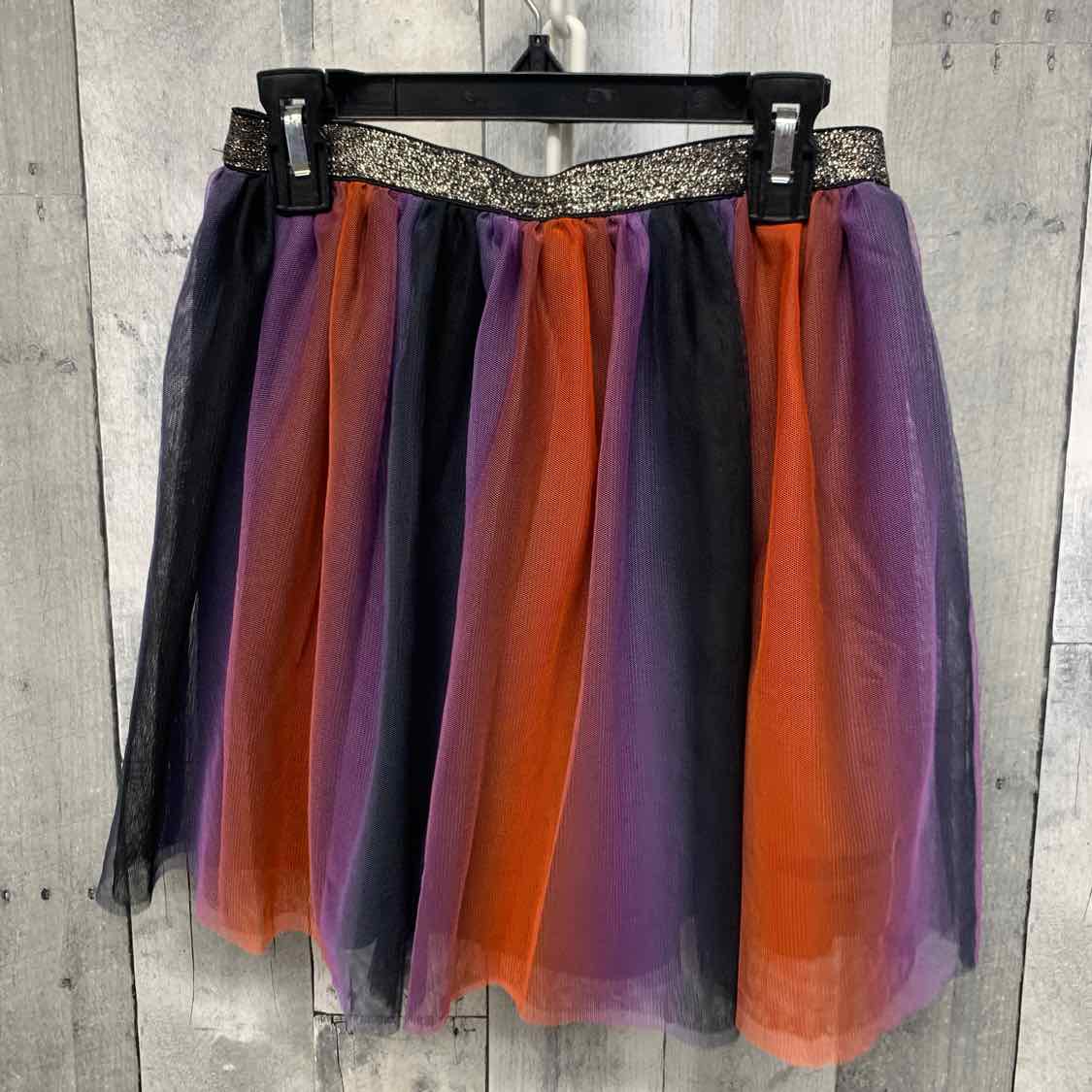 Size Large Orange/Purple Holiday Brands Skirt
