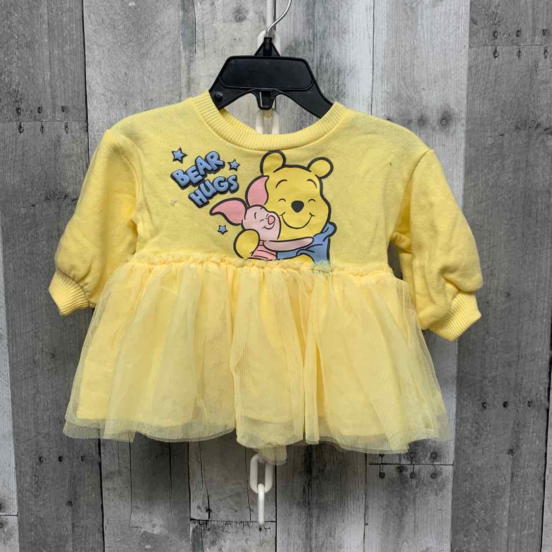 Size 0-3 Months Yellow Disney LS Dress