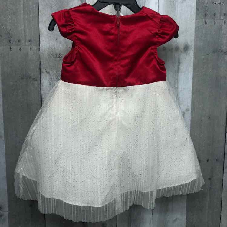 Size 18 Months Red/White Mid Brand Dress - Party