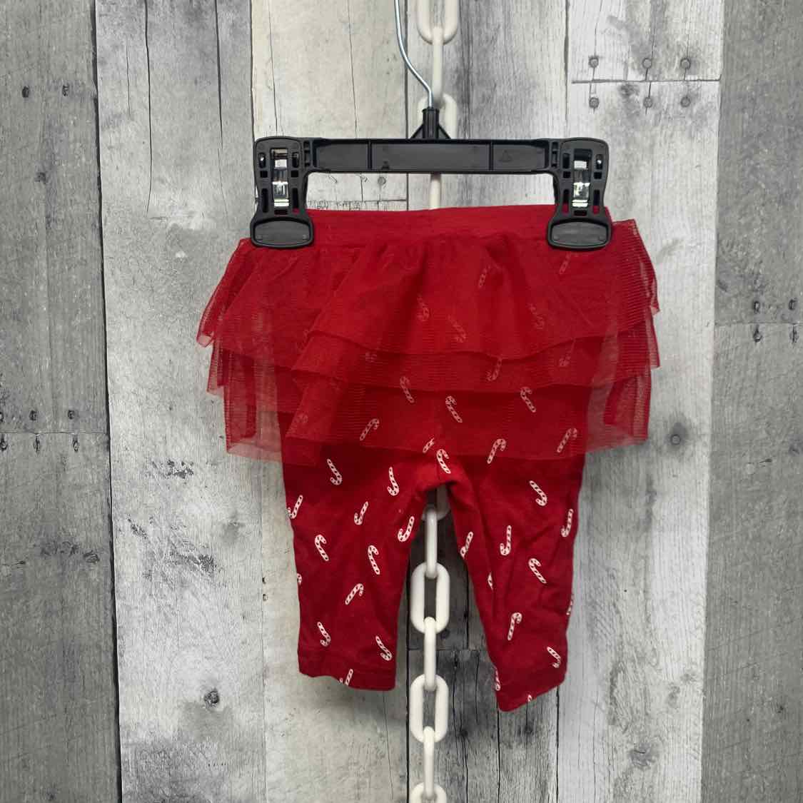 Size 0-3 Months Red/White Carter's Leggings