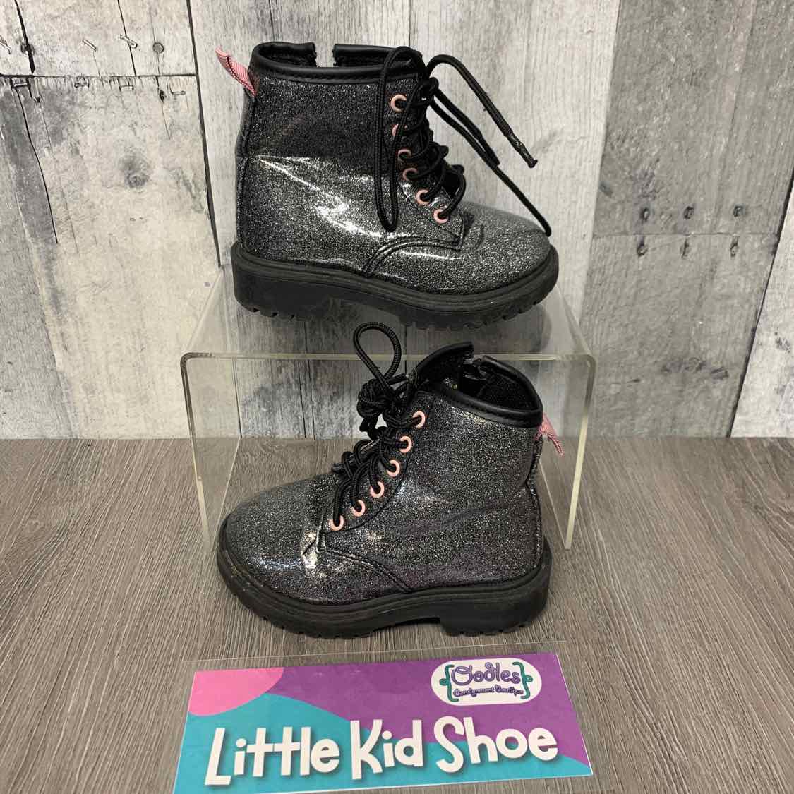 Size 6 Black/Silver B Brand Boots