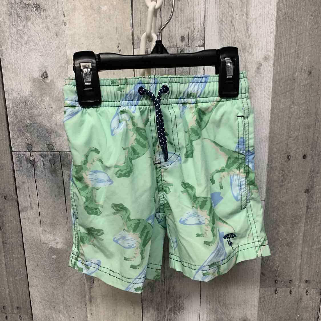 Size 2T Green Animal Print B Brand Swim Trunks