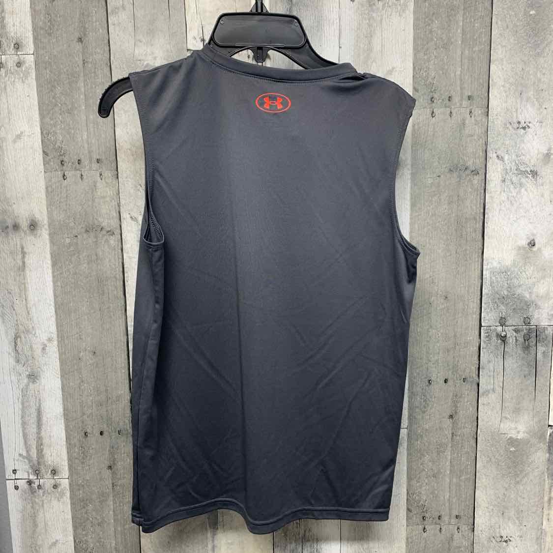 Size Medium Gray Graphic Sport Brand Tank Top