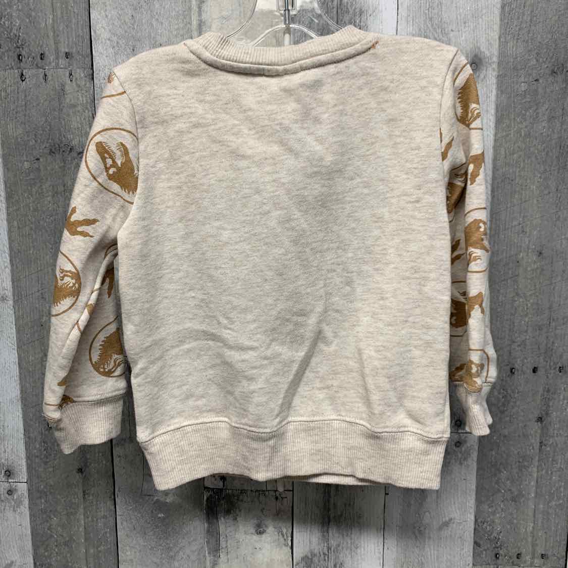 Size 3T Tan Print Jurassic World Sweat Shirt