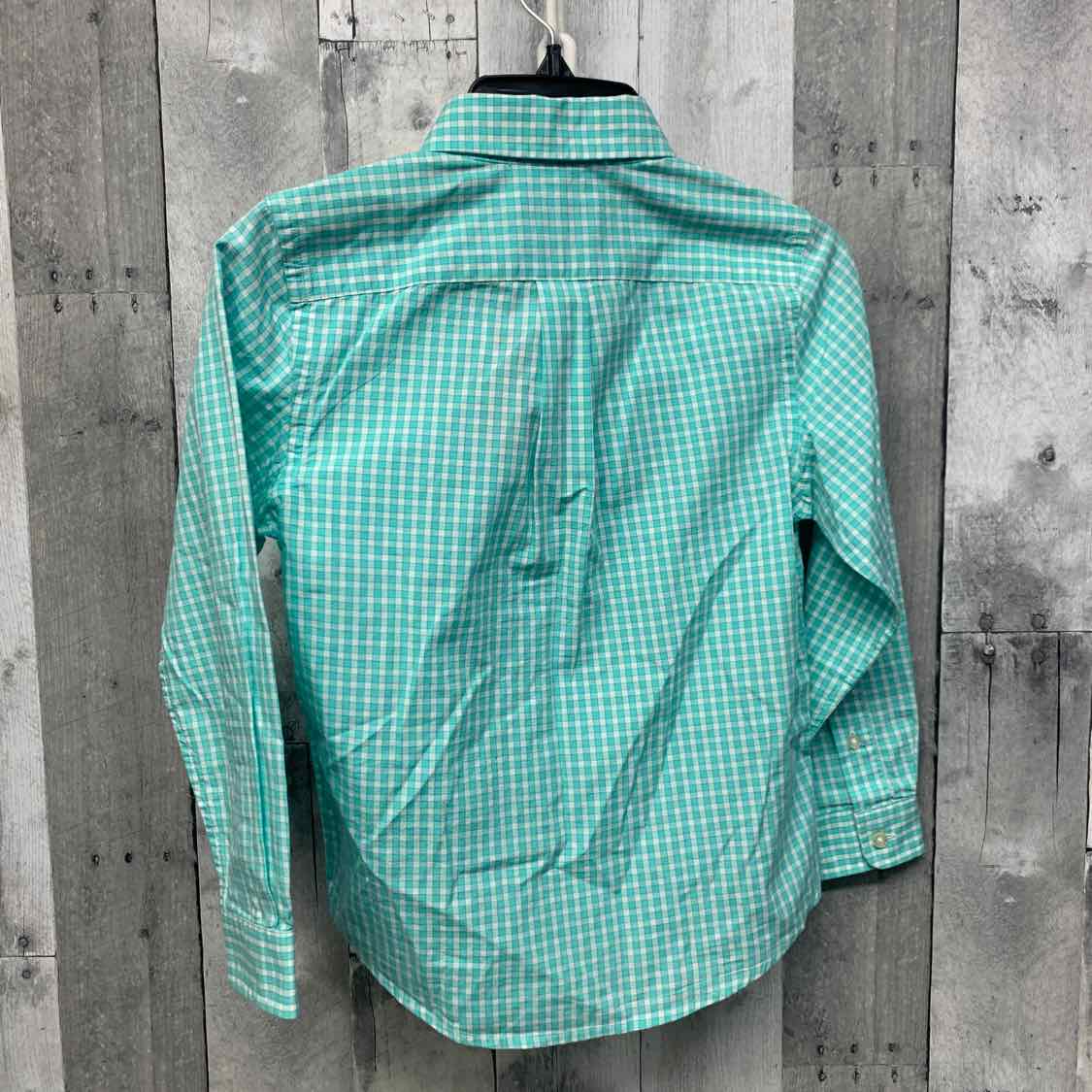 Size 6 Green Plaid Vineyard Vines LS Button Up