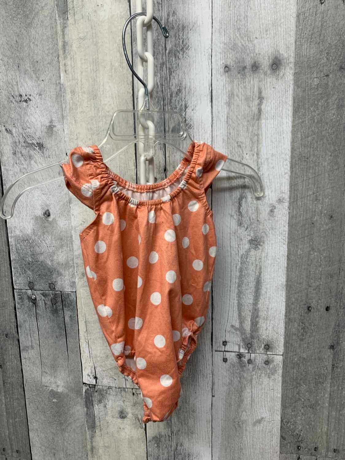Size 3-6 Months Coral/White Bailey's Blossoms Romper