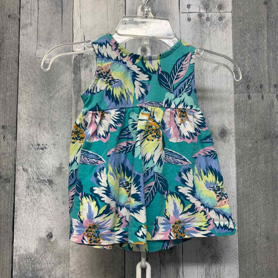 Size 3 Months Green/Blue Carter's Dress