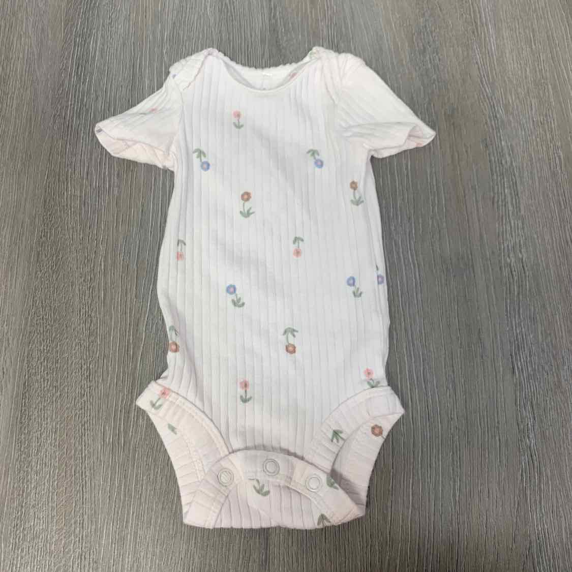 Size Preemie White Print Just One You Bodysuit