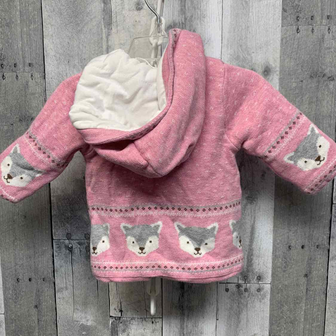 Size 6-12 Months Pink/Gray B Brand Heavy Jacket