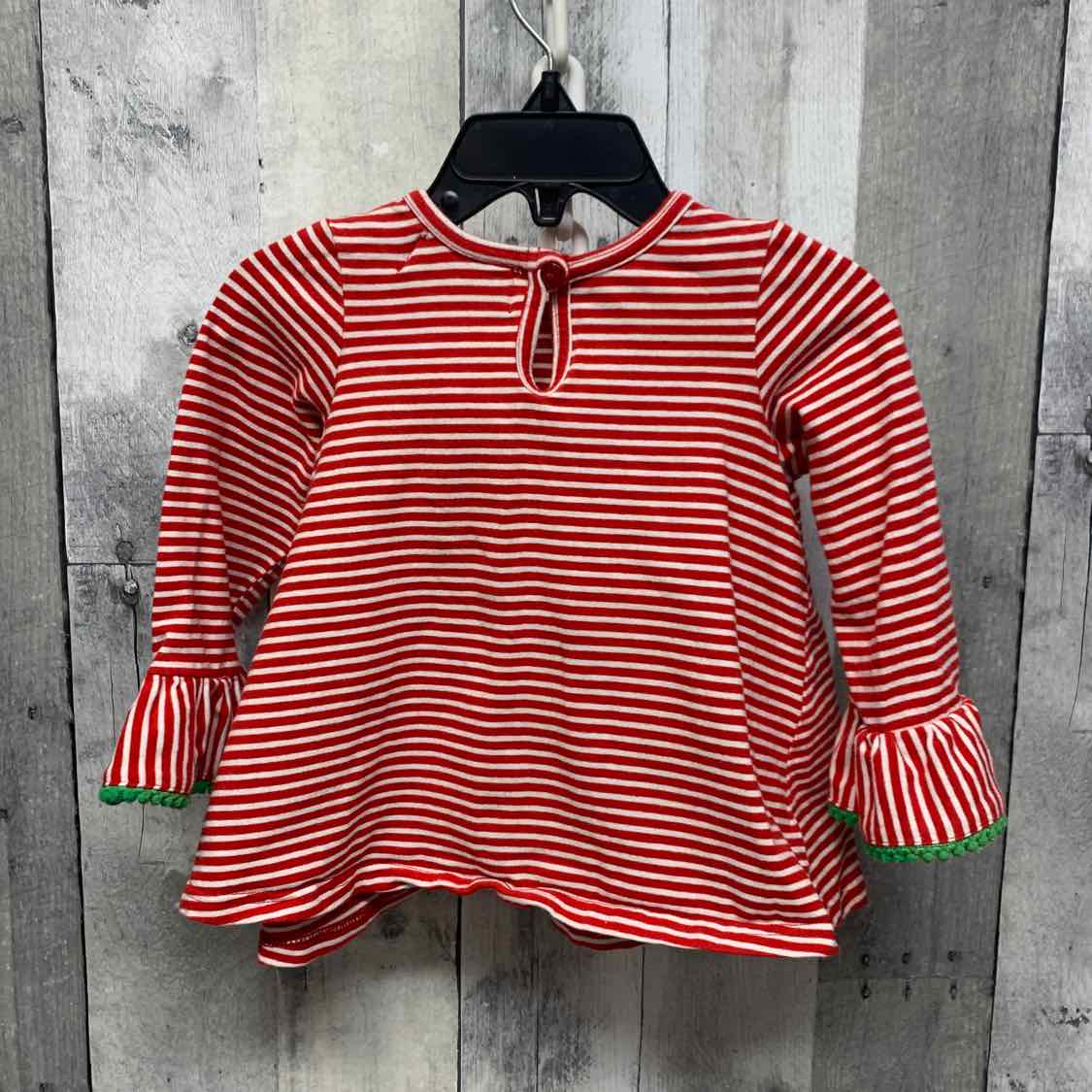 Size 18 Months Red/White Holiday Brands Long Sleeve Shirt