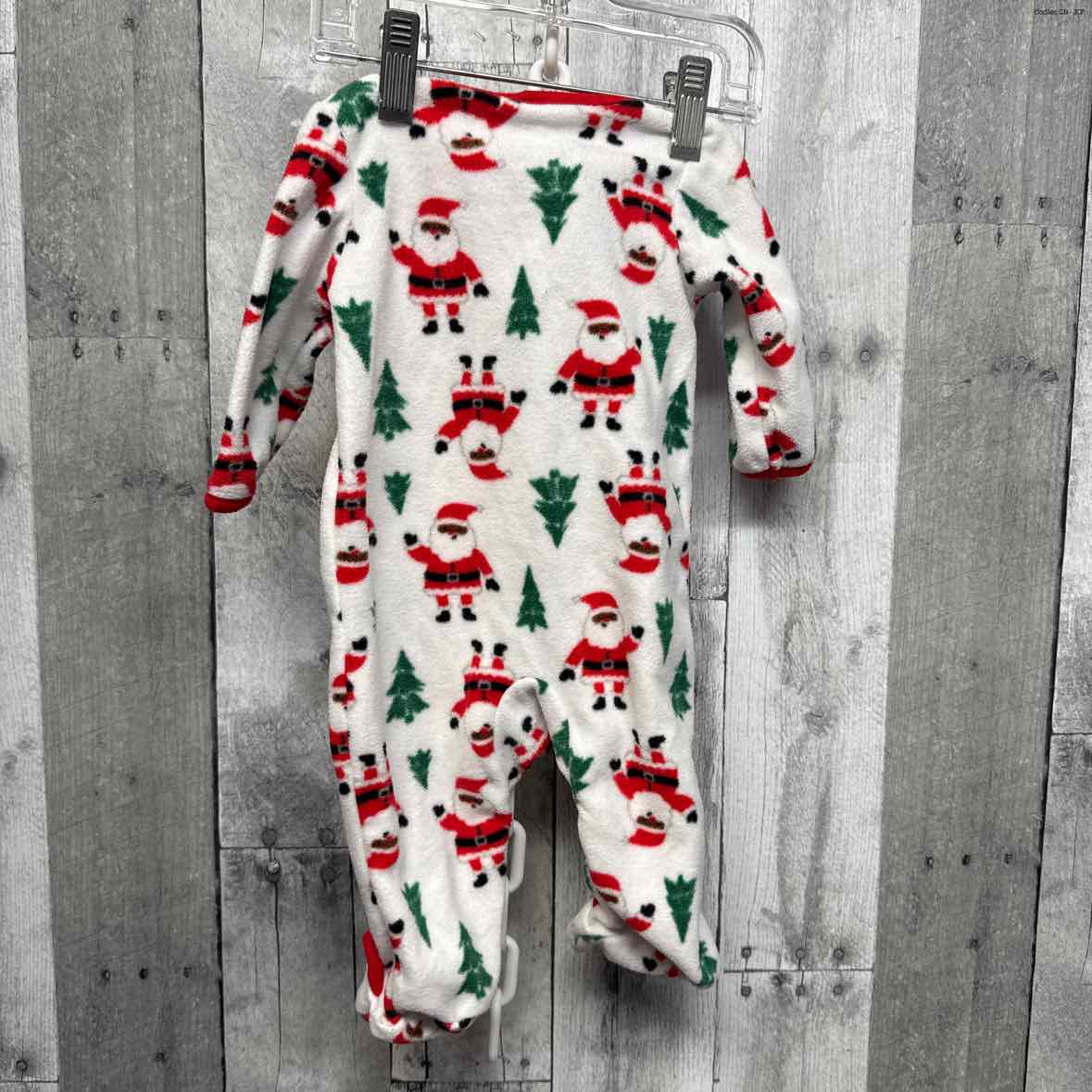Size 3 Months White/Red Just One You Footy PJs