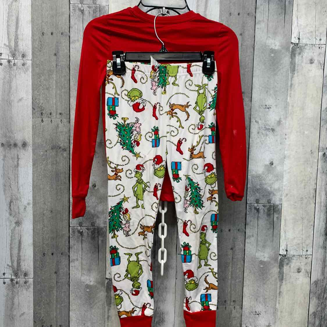 Size 8 Red/White Dr Seuss 2pc PJs