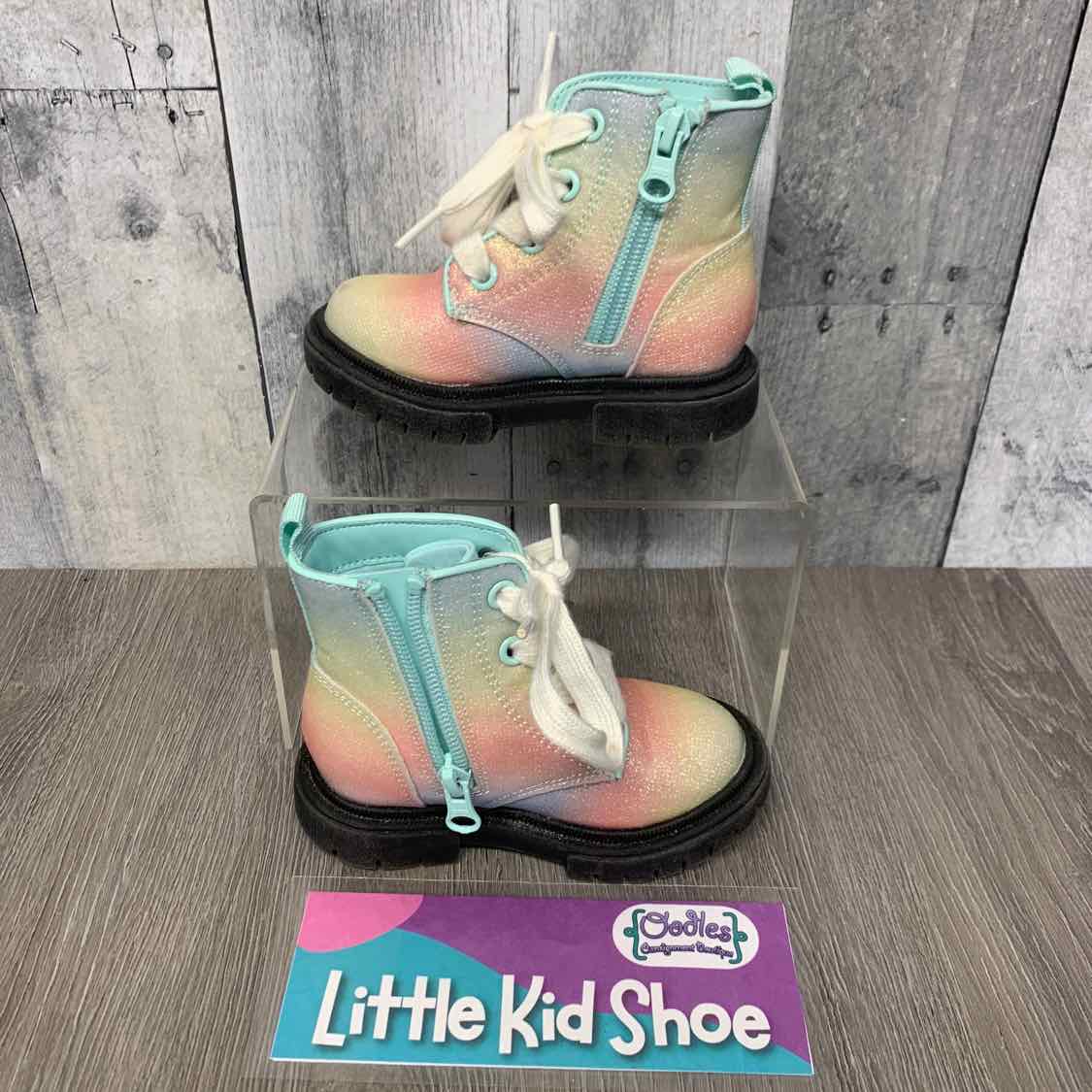 Size 6 Blue/Yellow Cat & Jack Boots